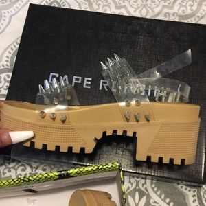 Dominica clear strap shoes